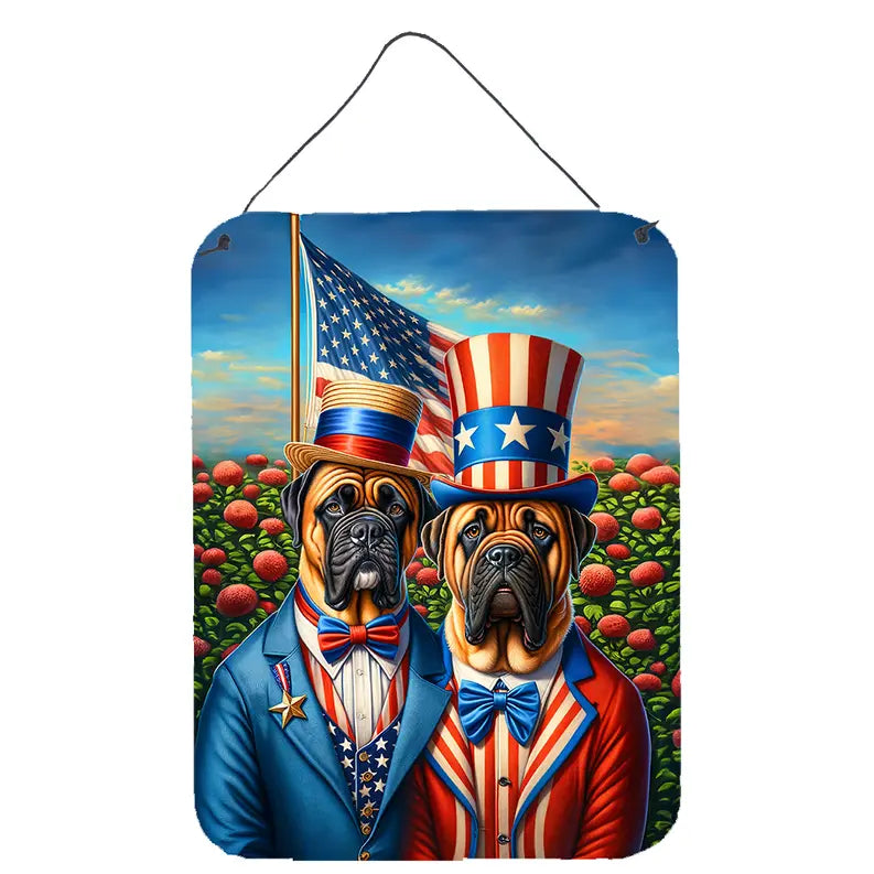 All American Boxer Wall or Door Hanging Prints Caroline's Treasures