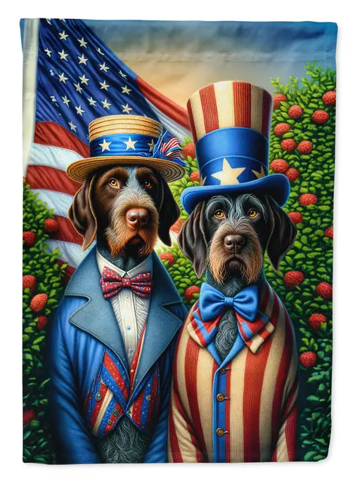 All American German Wirehaired Pointer Garden Flag Caroline's Treasures