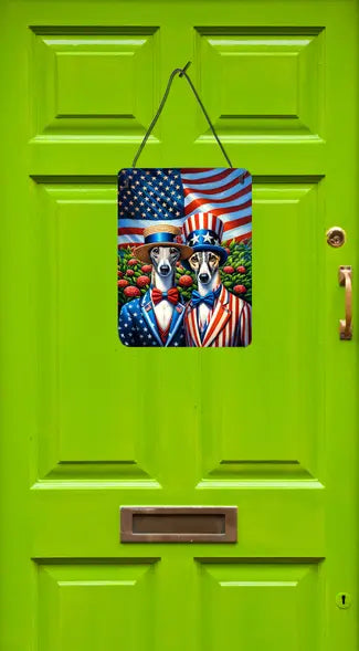 All American Greyhound Wall or Door Hanging Prints Caroline's Treasures