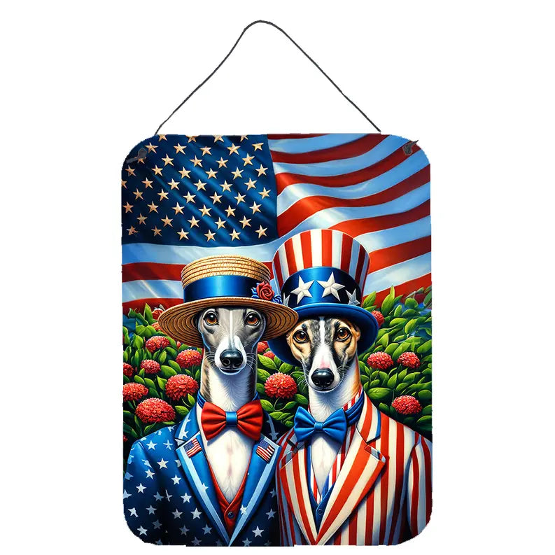 All American Greyhound Wall or Door Hanging Prints Caroline's Treasures