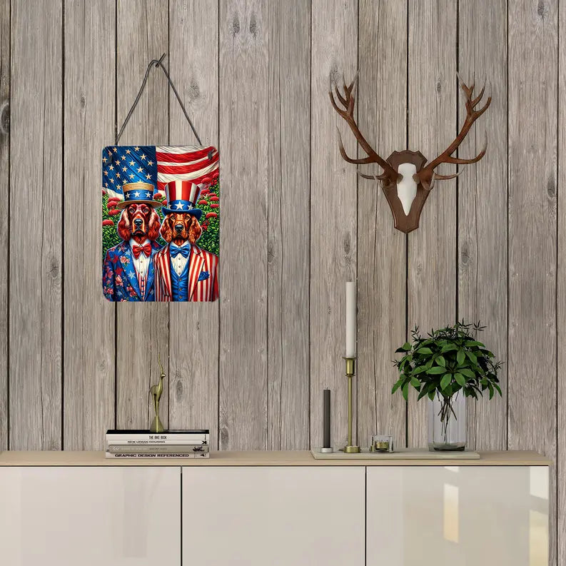 All American Greyhound Wall or Door Hanging Prints Caroline's Treasures