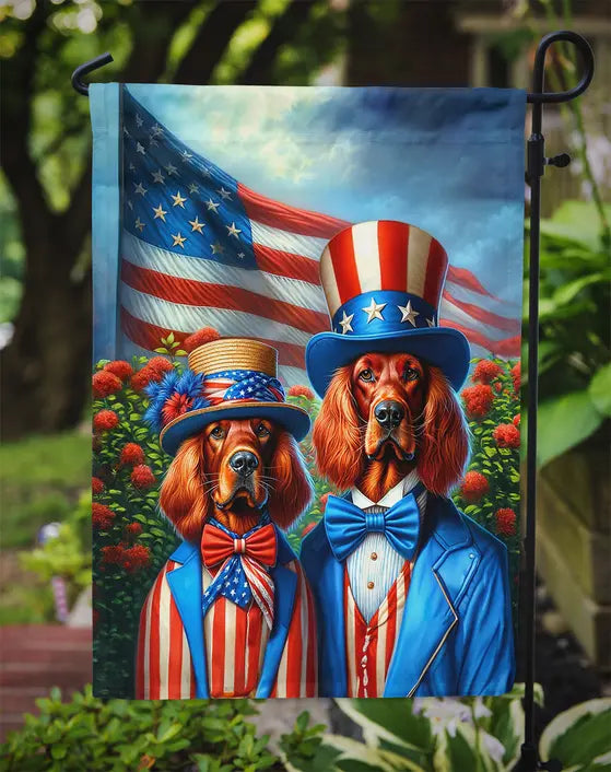 All American Irish Setter Garden Flag Caroline's Treasures
