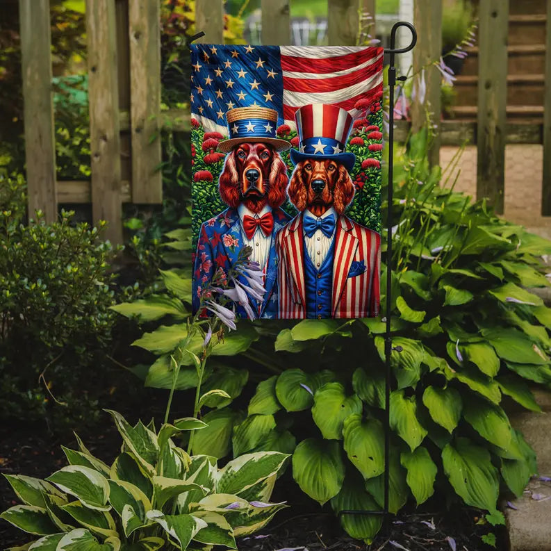 All American Irish Setter Garden Flag Caroline's Treasures