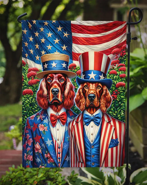 All American Irish Setter Garden Flag Caroline's Treasures