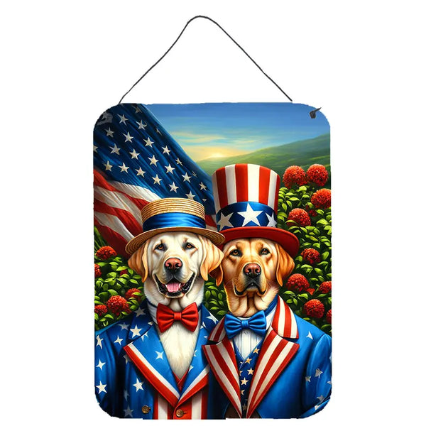 All American Lhasa Apso Wall or Door Hanging Prints Caroline's Treasures