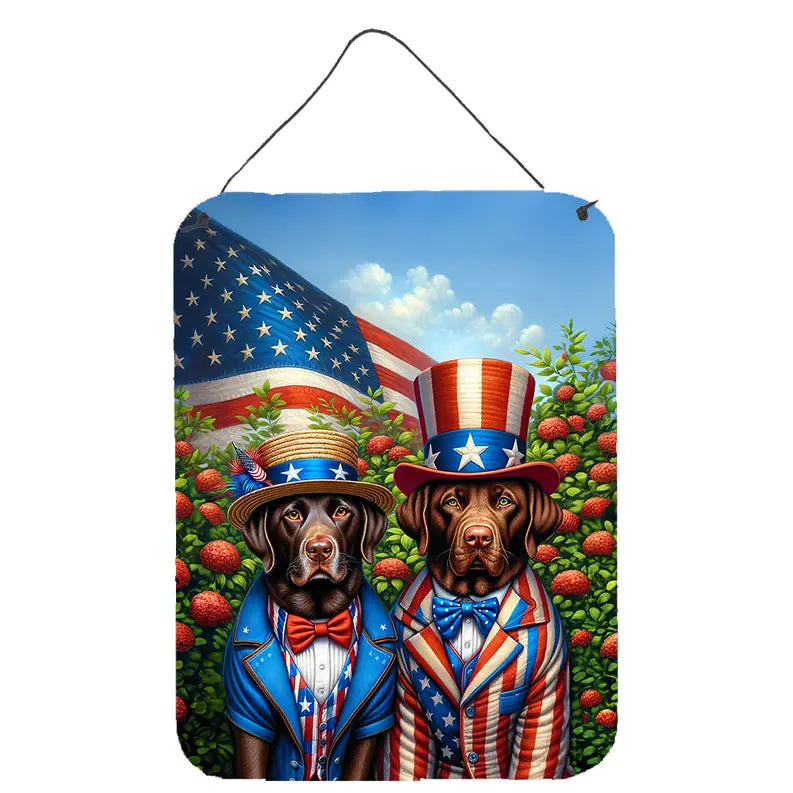 All American Lhasa Apso Wall or Door Hanging Prints Caroline's Treasures