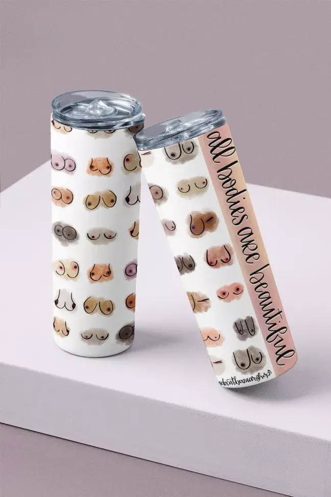 All Bodies Are Beautiful/Titty Committee Tumbler Black Cat Bazaar
