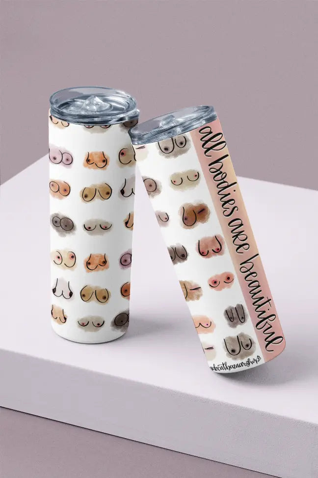 All Bodies Are Beautiful/Titty Committee Tumbler Black Cat Bazaar