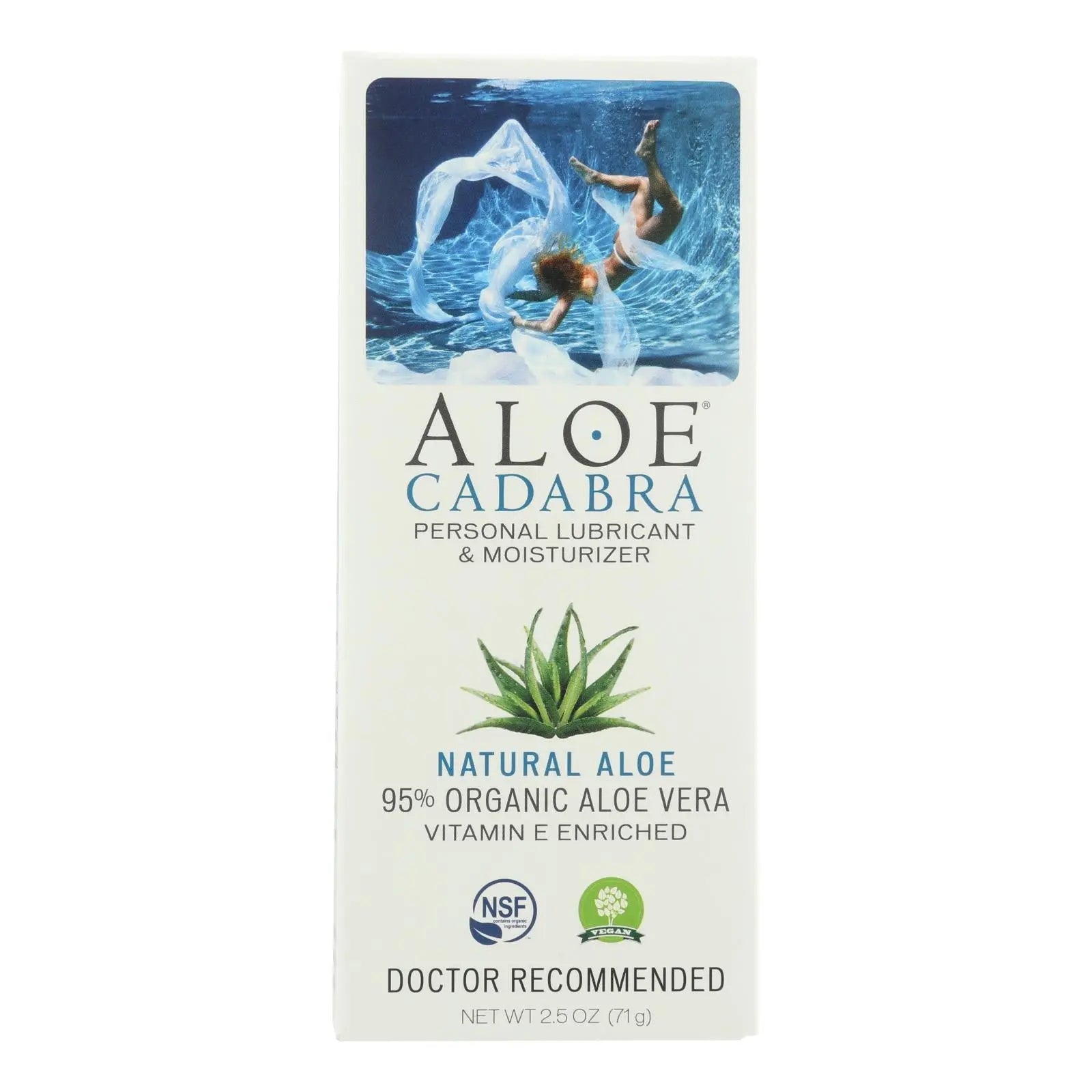 Aloe Cadabra Natural Organic Personal Lubricant - Natural Aloe Unscented - 2.5 Oz Aloe Cadabra