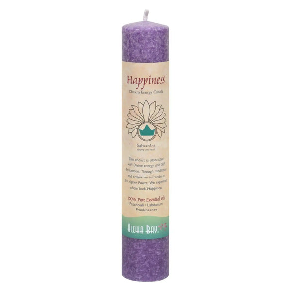 Aloha Bay - Chakra Energy Candle -sahasrara - 8" Aloha Bay