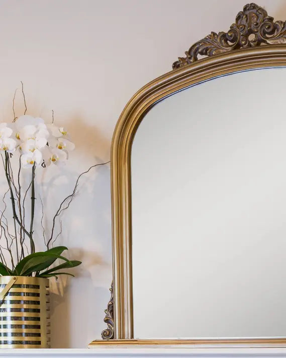 Amarone Ornate Molding Mantle Mirror SBC-LTD