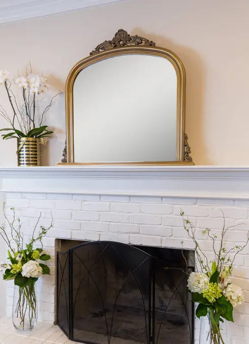 Amarone Ornate Molding Mantle Mirror SBC-LTD