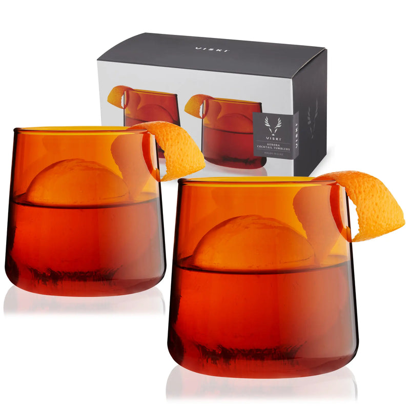 Amber Aurora Cocktail Tumblers (set of 2) Viski