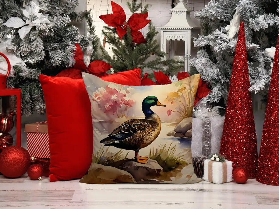 American Black Duck Throw Pillow Caroline's Treasures