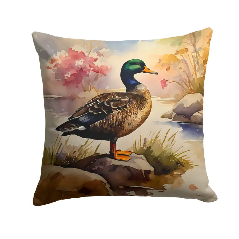 American Black Duck Throw Pillow Caroline's Treasures