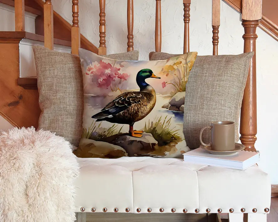 American Black Duck Throw Pillow Caroline's Treasures