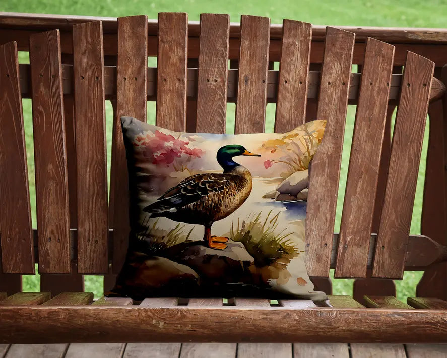 American Black Duck Throw Pillow Caroline's Treasures