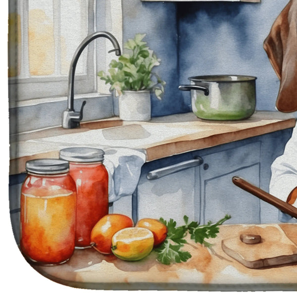 American English Coonhound The Chef Dish Drying Mat Caroline's Treasures