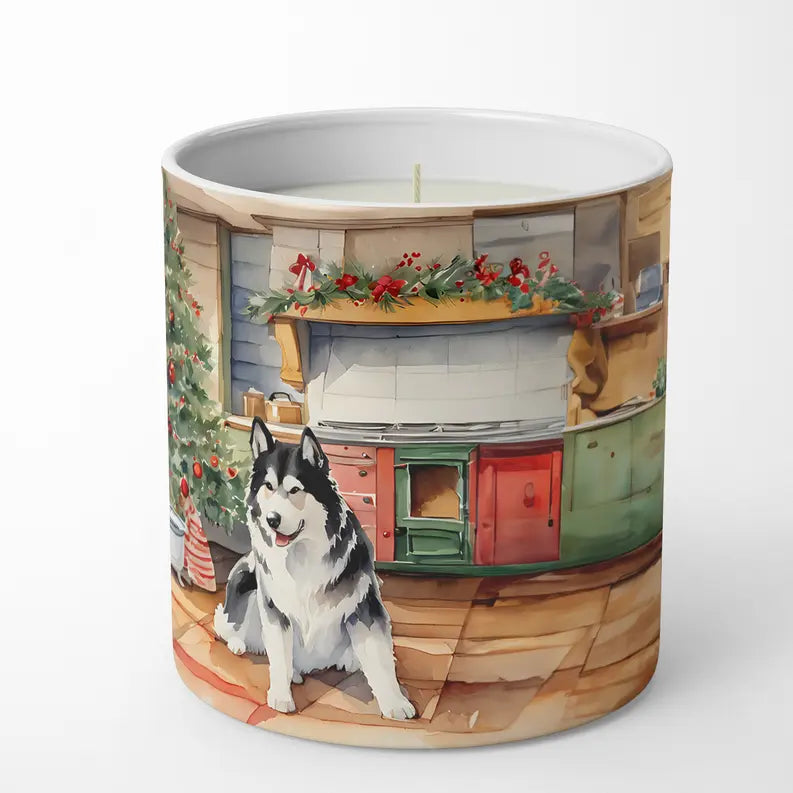 American Eskimo Christmas Cookies Decorative Soy Candle Caroline's Treasures