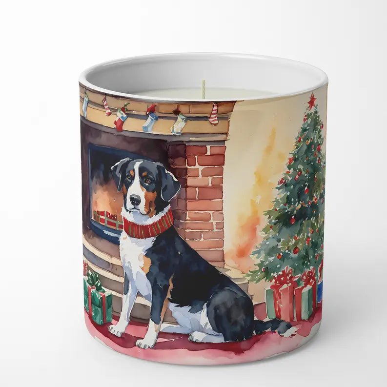 American Eskimo Cozy Christmas Decorative Soy Candle Caroline's Treasures