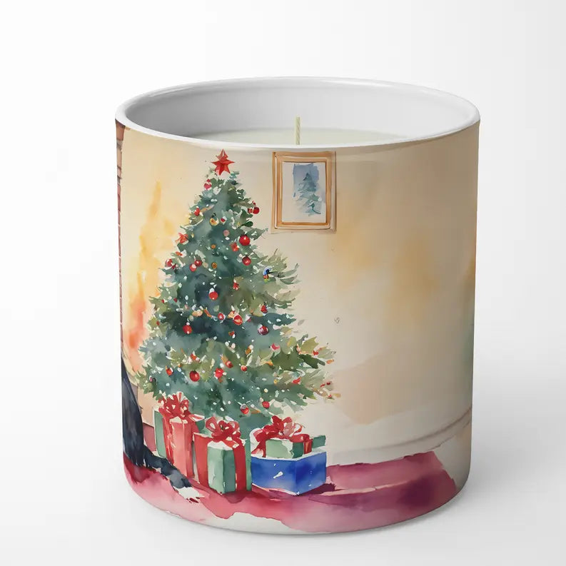 American Eskimo Cozy Christmas Decorative Soy Candle Caroline's Treasures