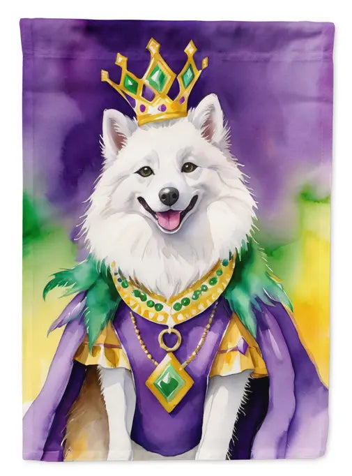 American Eskimo King of Mardi Gras Garden Flag Caroline's Treasures