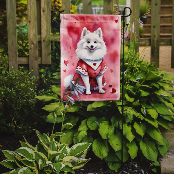 American Eskimo My Valentine Garden Flag Caroline's Treasures