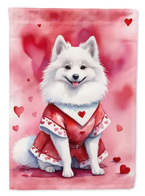 American Eskimo My Valentine Garden Flag Caroline's Treasures