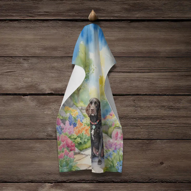 American Eskimo Spring Garden Pair of Pot Holders Caroline's Treasures