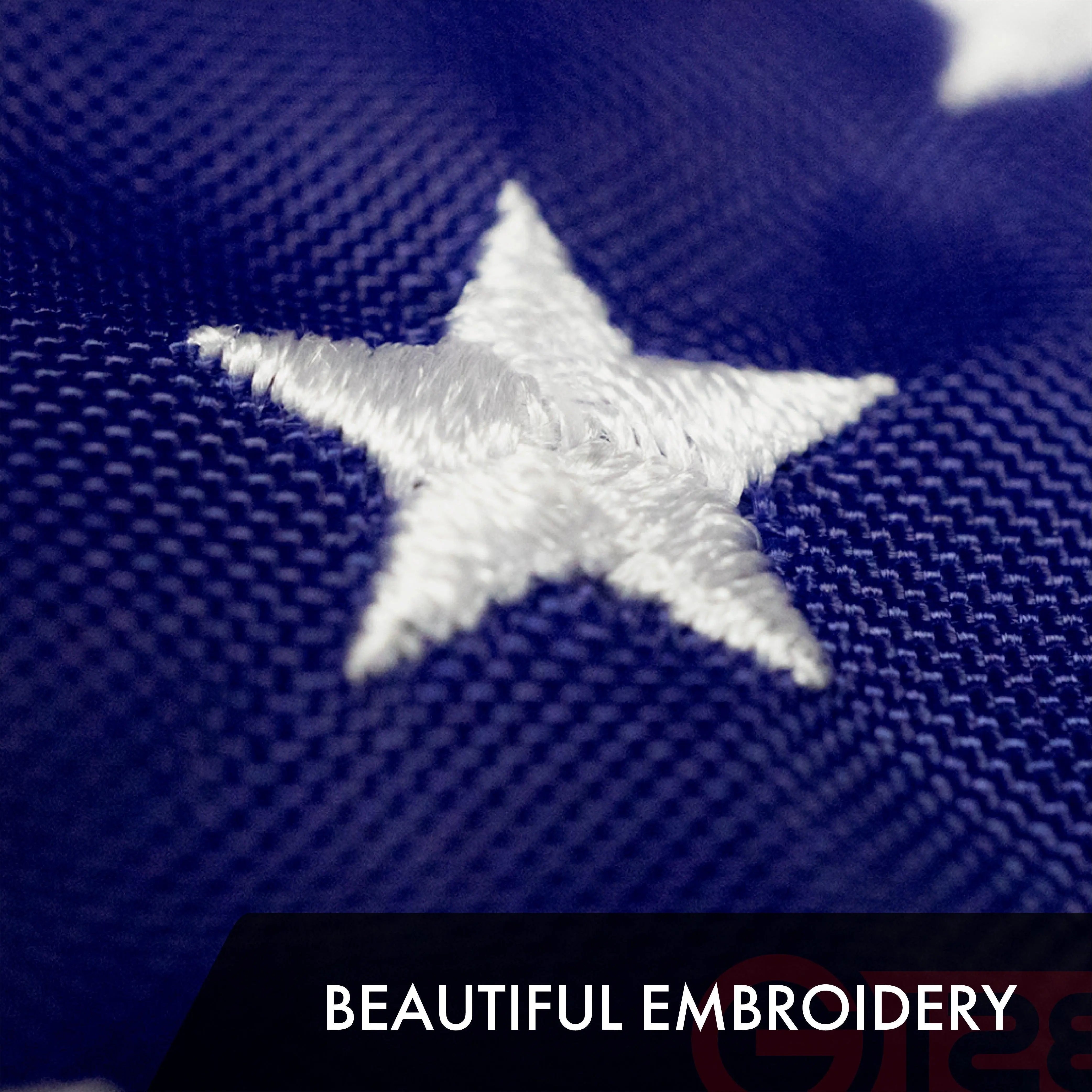 American Flag 210D Embroidered Polyester 12x18 Inch G128
