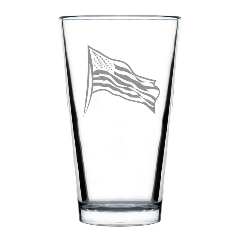 American Flag Pint Glass for Beer - Patriotic Gifts Bevvee