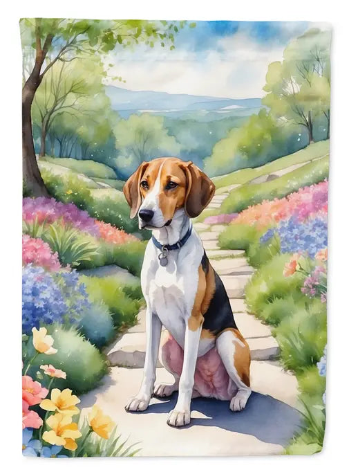 American Foxhound Spring Garden Garden Flag Caroline's Treasures