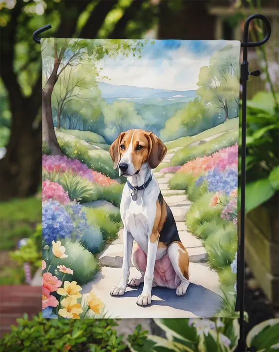 American Foxhound Spring Garden Garden Flag Caroline's Treasures