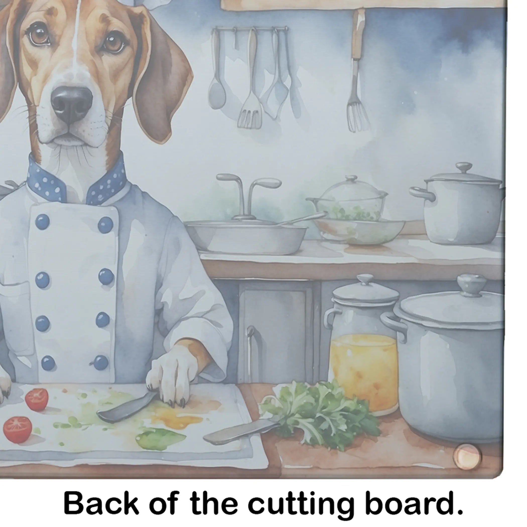 American Foxhound The Chef Glass Cutting Board Caroline's Treasures
