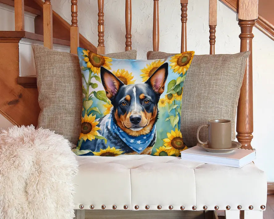 American Hairless Terrier in Sunflowers Pair of Pot Holders Caroline's Treasures