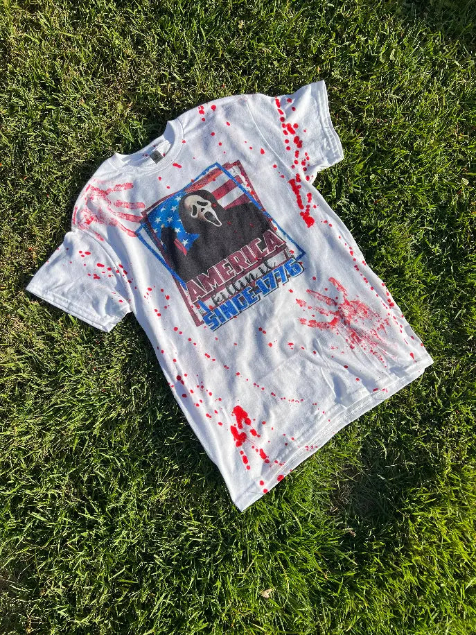 American Killin it Since 1776 Scream Shirt CK's Boutique