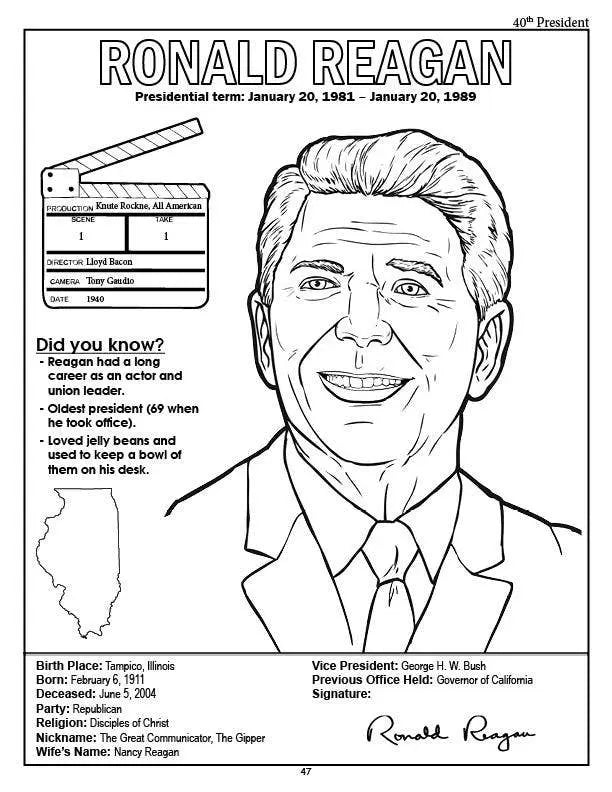 American Presidents Coloring Book Really Big Coloring Books