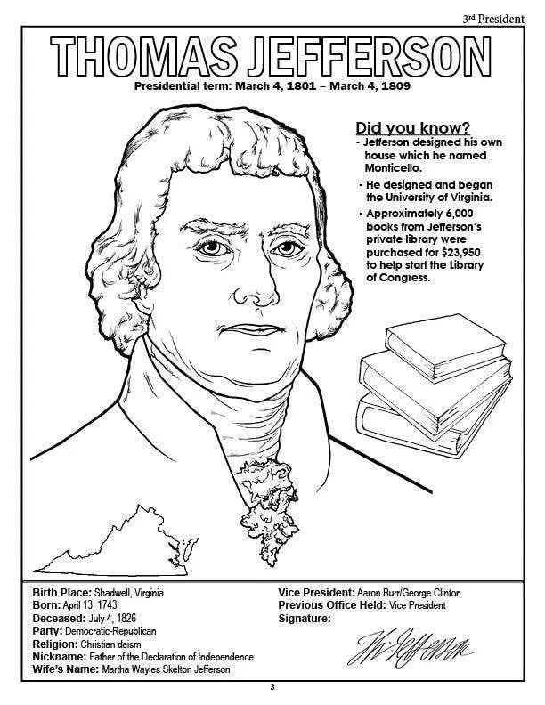 American Presidents Coloring Book Really Big Coloring Books