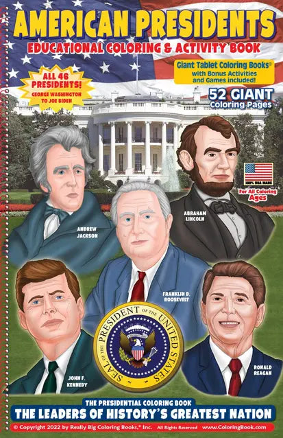 American Presidents Coloring Book Really Big Coloring Books
