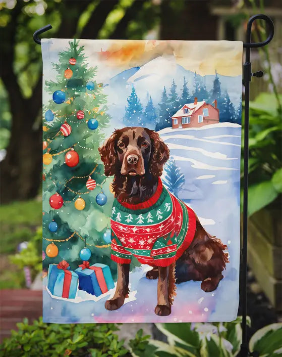 American Water Spaniel Christmas Garden Flag Caroline's Treasures