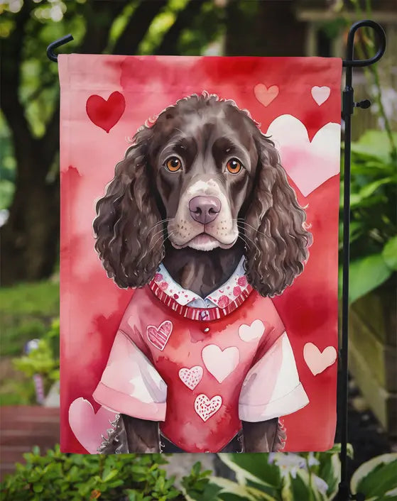 American Water Spaniel My Valentine Garden Flag Caroline's Treasures