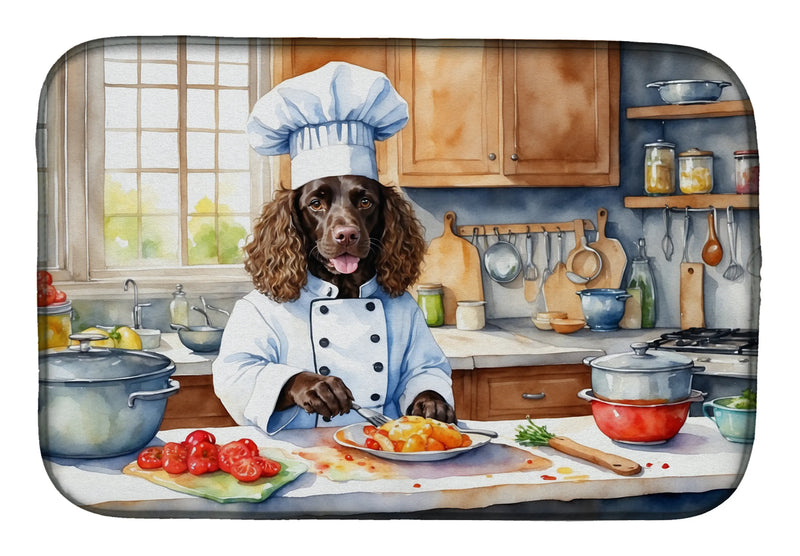 American Water Spaniel The Chef Dish Drying Mat Caroline's Treasures