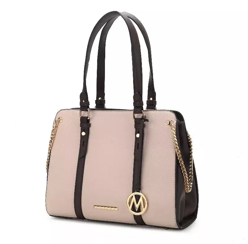 Amy Color Block Vegan Leather Women's Tote MKF Collection by Mia K.