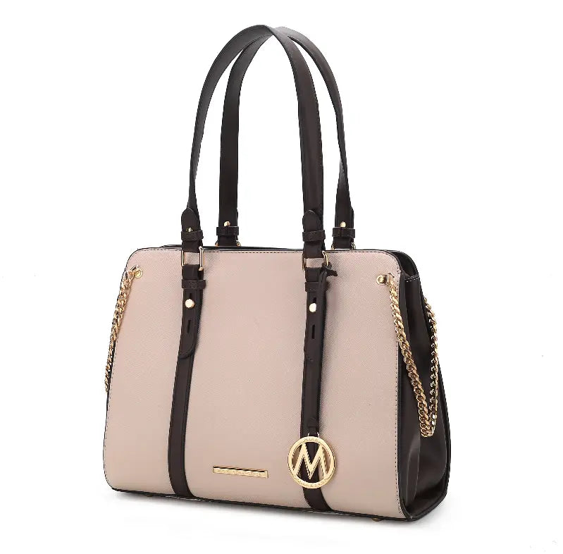 Amy Color Block Vegan Leather Women's Tote MKF Collection by Mia K.