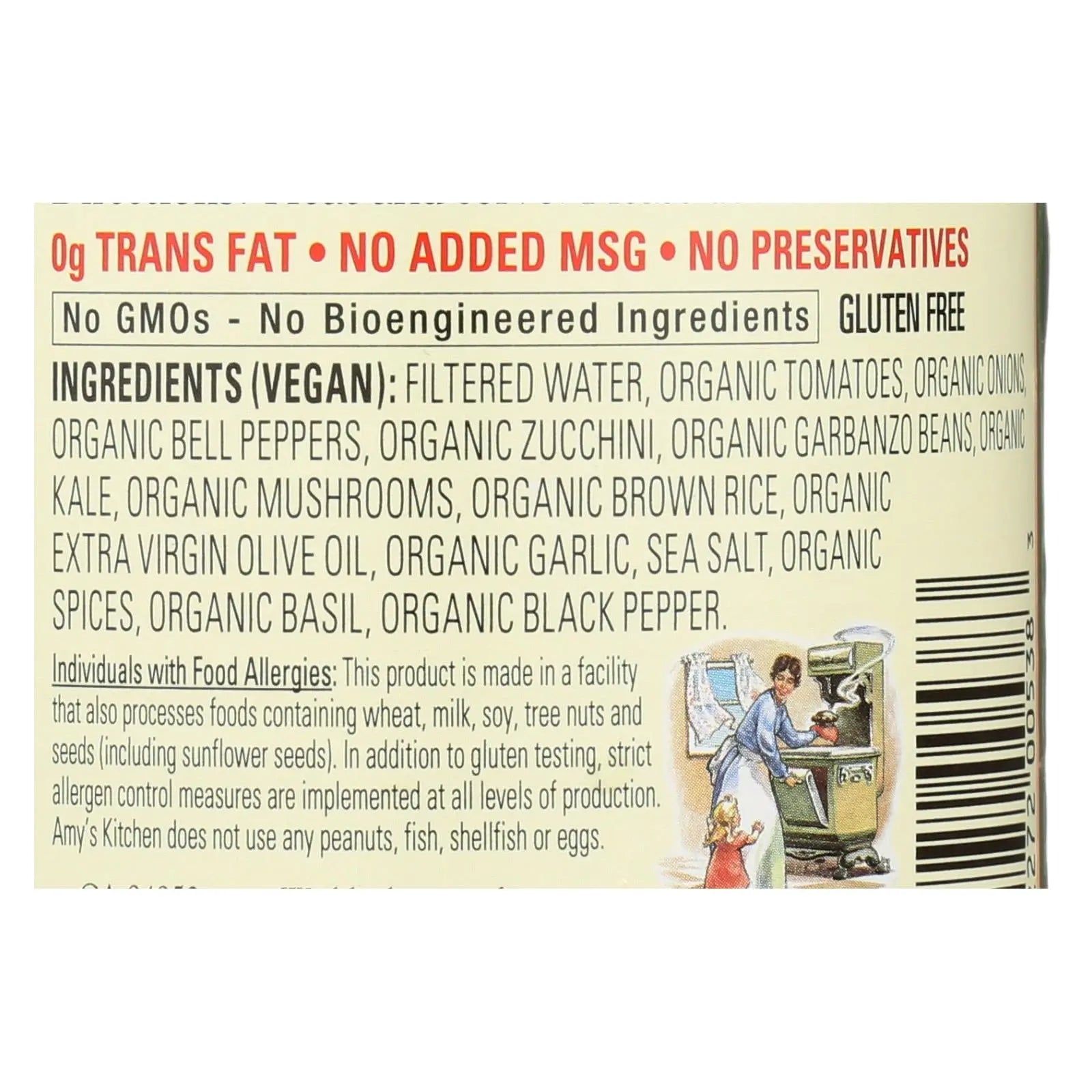 Amy's - Organic Soup - Vegetarian Hearty Italian - Case Of 12 - 14 Oz Amy's