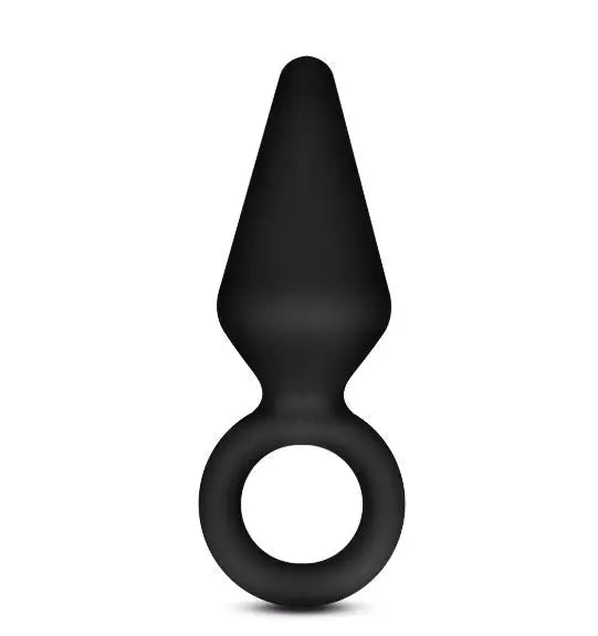 Anal Adventures Platinum Silicone Loop Plug - Small Black Blush Novelties