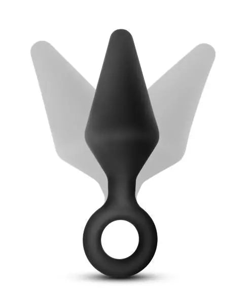 Anal Adventures Platinum Silicone Loop Plug - Small Black Blush Novelties