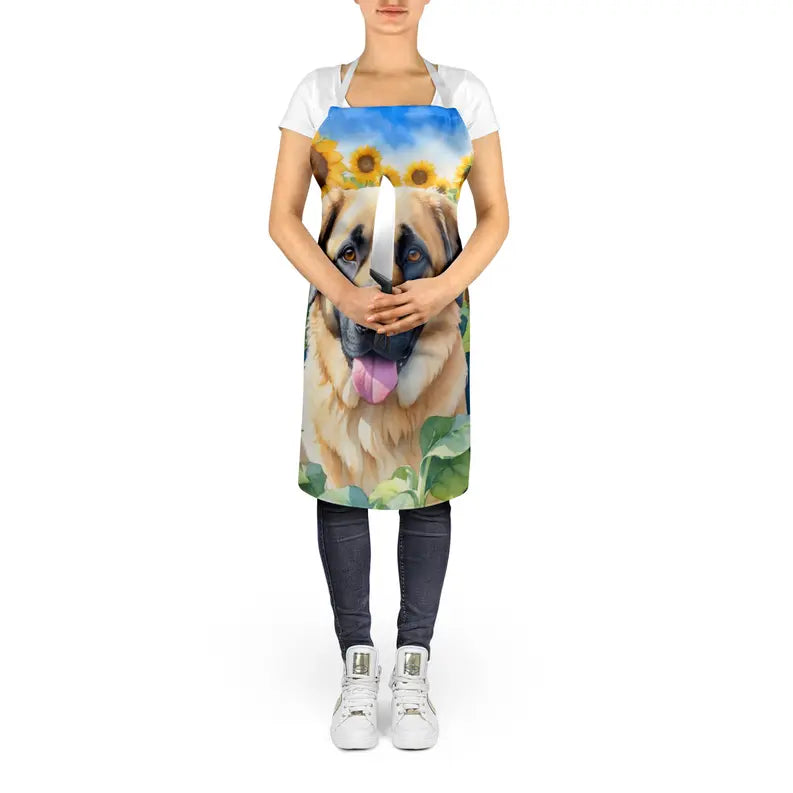 Anatolian Shepherd in Sunflowers Apron Caroline's Treasures