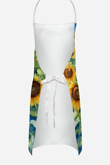 Anatolian Shepherd in Sunflowers Apron Caroline's Treasures