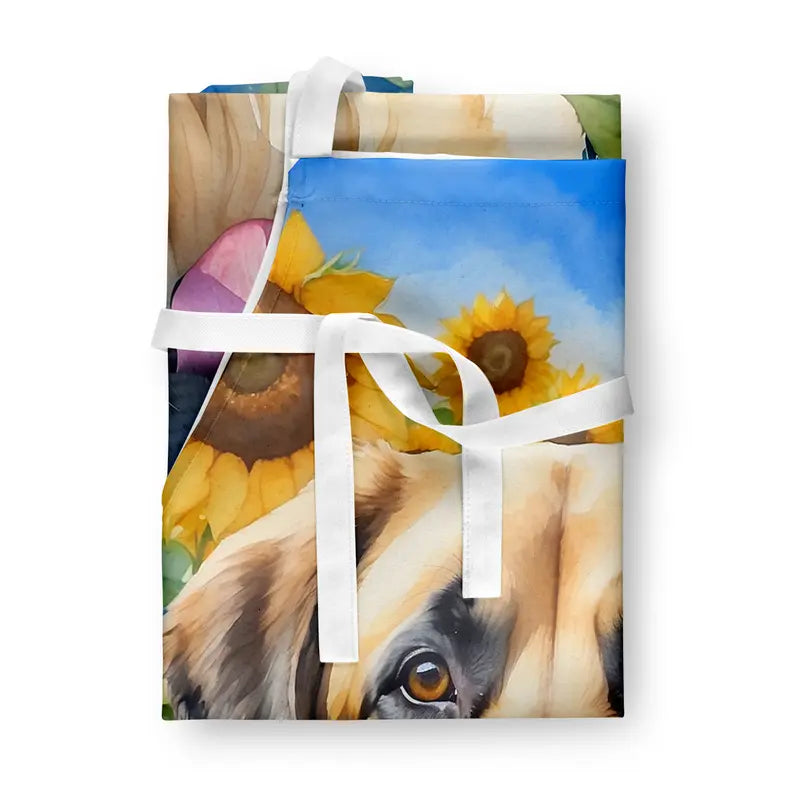 Anatolian Shepherd in Sunflowers Apron Caroline's Treasures